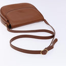 Burberrys Shoulder Bag Leather Brown Gold Auth ep10157-7