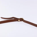 Burberrys Shoulder Bag Leather Brown Gold Auth ep10157-8