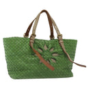 BOTTEGA VENETA INTRECCIATO Hand Bag Leather Green 169759 Auth ep10161-1
