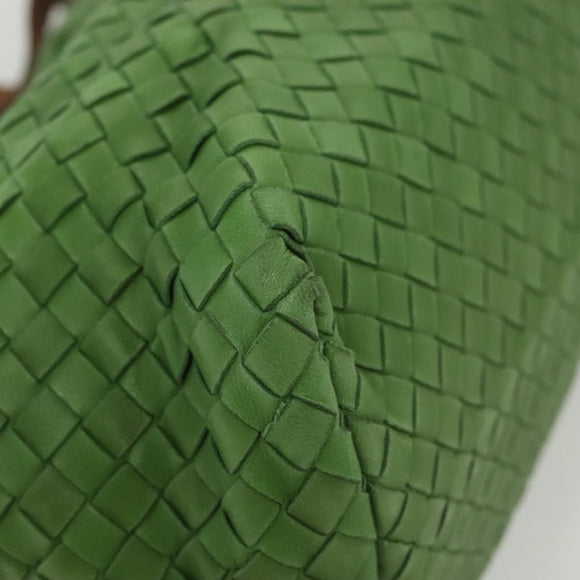 BOTTEGA VENETA INTRECCIATO Hand Bag Leather Green 169759 Auth ep10161