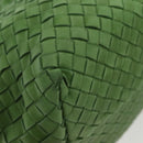 BOTTEGA VENETA INTRECCIATO Hand Bag Leather Green 169759 Auth ep10161-15