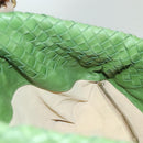 BOTTEGA VENETA INTRECCIATO Hand Bag Leather Green 169759 Auth ep10161-18