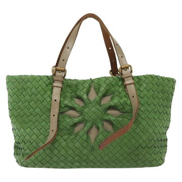 BOTTEGA VENETA INTRECCIATO Hand Bag Leather Green 169759 Auth ep10161 - 0