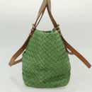 BOTTEGA VENETA INTRECCIATO Hand Bag Leather Green 169759 Auth ep10161-4