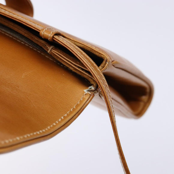 GUCCI Shoulder Bag Leather Brown Gold 004 056 0002 Auth ep10168