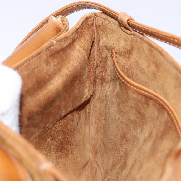 GUCCI Shoulder Bag Leather Brown Gold 004 056 0002 Auth ep10168