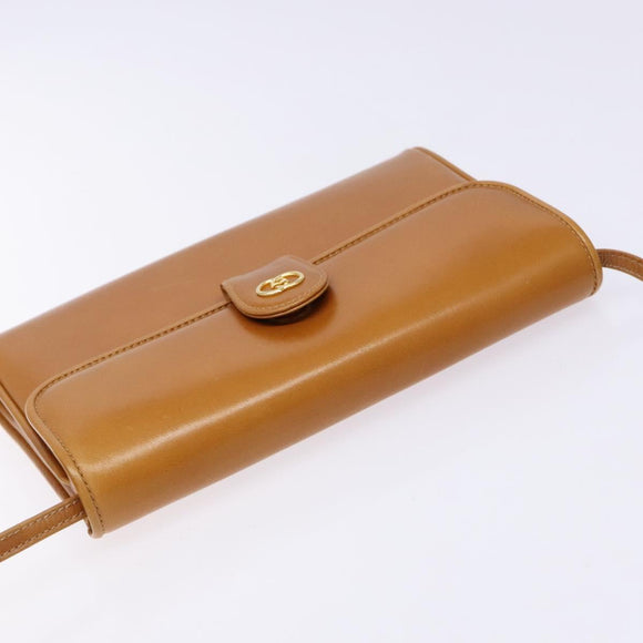 GUCCI Shoulder Bag Leather Brown Gold 004 056 0002 Auth ep10168