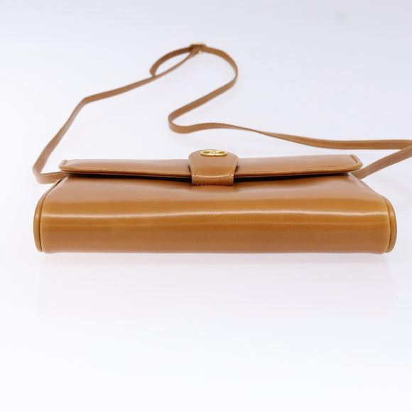 GUCCI Shoulder Bag Leather Brown Gold 004 056 0002 Auth ep10168