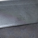 GUCCI GG Canvas Body Bag Black Silver 28566 Auth ep10174-18