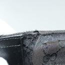 GUCCI GG Canvas Body Bag Black Silver 28566 Auth ep10174-10