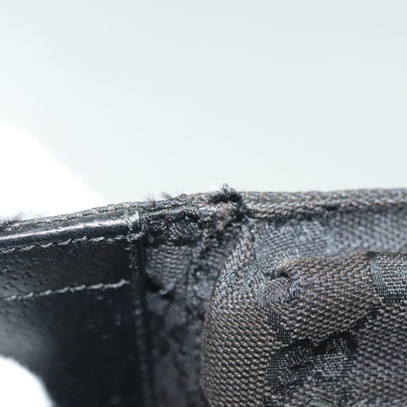 GUCCI GG Canvas Body Bag Black Silver 28566 Auth ep10174