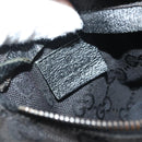 GUCCI GG Canvas Body Bag Black Silver 28566 Auth ep10174-19