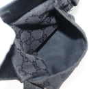 GUCCI GG Canvas Body Bag Black Silver 28566 Auth ep10174-22