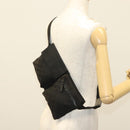 GUCCI GG Canvas Body Bag Black Silver 28566 Auth ep10174-23