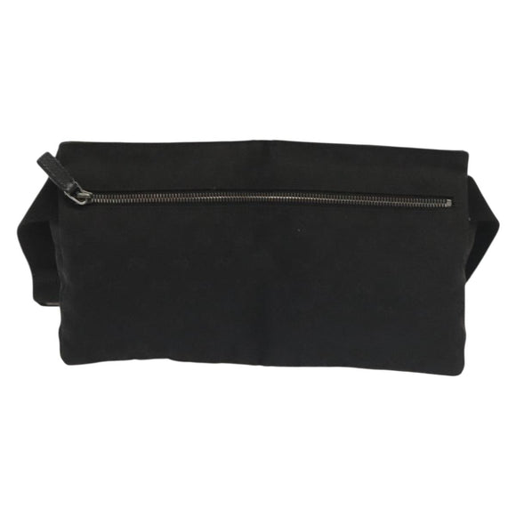 GUCCI GG Canvas Body Bag Black Silver 28566 Auth ep10174