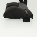 GUCCI GG Canvas Body Bag Black Silver 28566 Auth ep10174-3