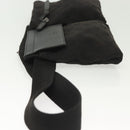 GUCCI GG Canvas Body Bag Black Silver 28566 Auth ep10174-4