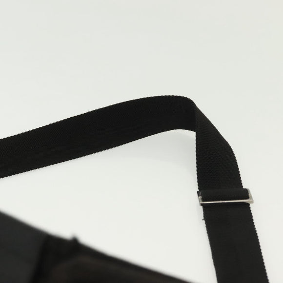 GUCCI GG Canvas Body Bag Black Silver 28566 Auth ep10174