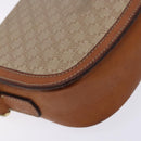 CELINE Macadam Canvas Shoulder Bag Beige Gold Auth ep10178-17