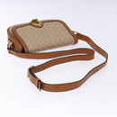 CELINE Macadam Canvas Shoulder Bag Beige Gold Auth ep10178-7