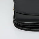 CELINE Shoulder Bag Leather Black Gold Auth ep10179-10