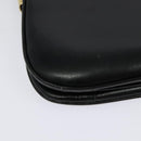 CELINE Shoulder Bag Leather Black Gold Auth ep10179-12
