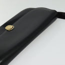 CELINE Shoulder Bag Leather Black Gold Auth ep10179-6