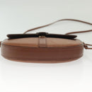 Burberrys Shoulder Bag Leather Gold Brown Auth ep10183-6