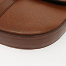 Burberrys Shoulder Bag Leather Gold Brown Auth ep10183-15