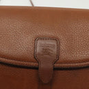 Burberrys Shoulder Bag Leather Gold Brown Auth ep10183-10