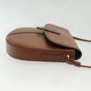 Burberrys Shoulder Bag Leather Gold Brown Auth ep10183-4