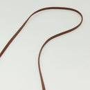 Burberrys Shoulder Bag Leather Gold Brown Auth ep10183-9