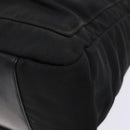 GUCCI Bamboo Hand Bag Nylon Black Silver 000 0509 Auth ep10189-8