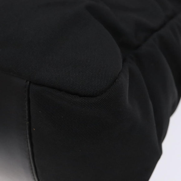 GUCCI Bamboo Hand Bag Nylon Black Silver 000 0509 Auth ep10189