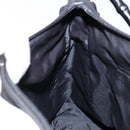 GUCCI Bamboo Hand Bag Nylon Black Silver 000 0509 Auth ep10189-20