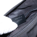 GUCCI Bamboo Hand Bag Nylon Black Silver 000 0509 Auth ep10189-12