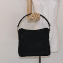 GUCCI Bamboo Hand Bag Nylon Black Silver 000 0509 Auth ep10189-22