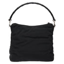 GUCCI Bamboo Hand Bag Nylon Black Silver 000 0509 Auth ep10189-2
