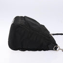 GUCCI Bamboo Hand Bag Nylon Black Silver 000 0509 Auth ep10189-3