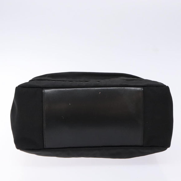 GUCCI Bamboo Hand Bag Nylon Black Silver 000 0509 Auth ep10189