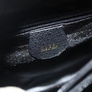 GUCCI Bamboo Hand Bag Leather Black Gold 002 2122 0260 Auth ep10191-18
