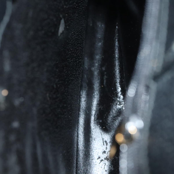 GUCCI Bamboo Hand Bag Leather Black Gold 002 2122 0260 Auth ep10191