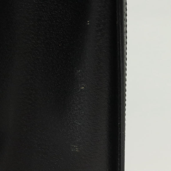 GUCCI Bamboo Hand Bag Leather Black Gold 002 2122 0260 Auth ep10191