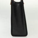 GUCCI Bamboo Hand Bag Leather Black Gold 002 2122 0260 Auth ep10191-5