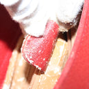 GUCCI Bamboo Hand Bag Leather Red Gold 002 2865 0260 Auth ep10194-23