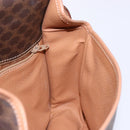 CELINE Macadam Canvas Shoulder Bag PVC Leather Brown Gold Auth ep10201-19