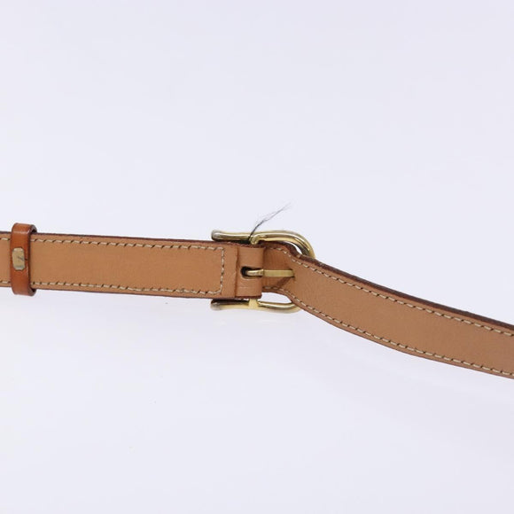 CELINE Macadam Canvas Shoulder Bag PVC Leather Brown Gold Auth ep10201