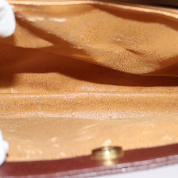 GUCCI Bamboo Hand Bag Leather Brown Gold 002 1186 0260 Auth ep10204