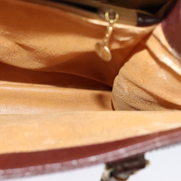 GUCCI Bamboo Hand Bag Leather Brown Gold 002 1186 0260 Auth ep10204