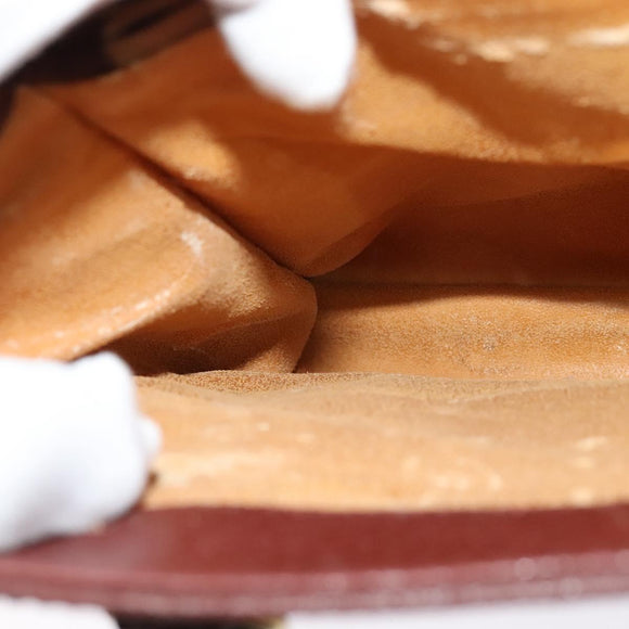 GUCCI Bamboo Hand Bag Leather Brown Gold 002 1186 0260 Auth ep10204